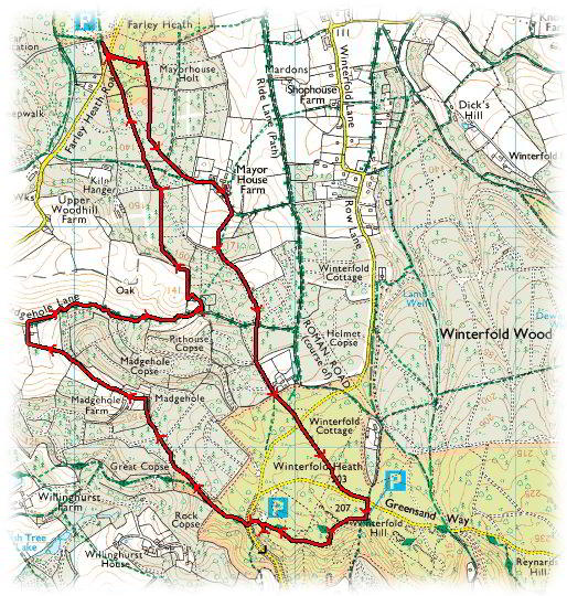 Farley Green with G&H, 4.5 miles