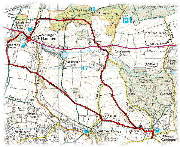 Abinger Common with Guildford Group, 5 miles