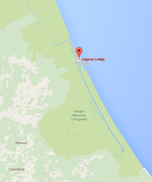 Map of Tortugero area